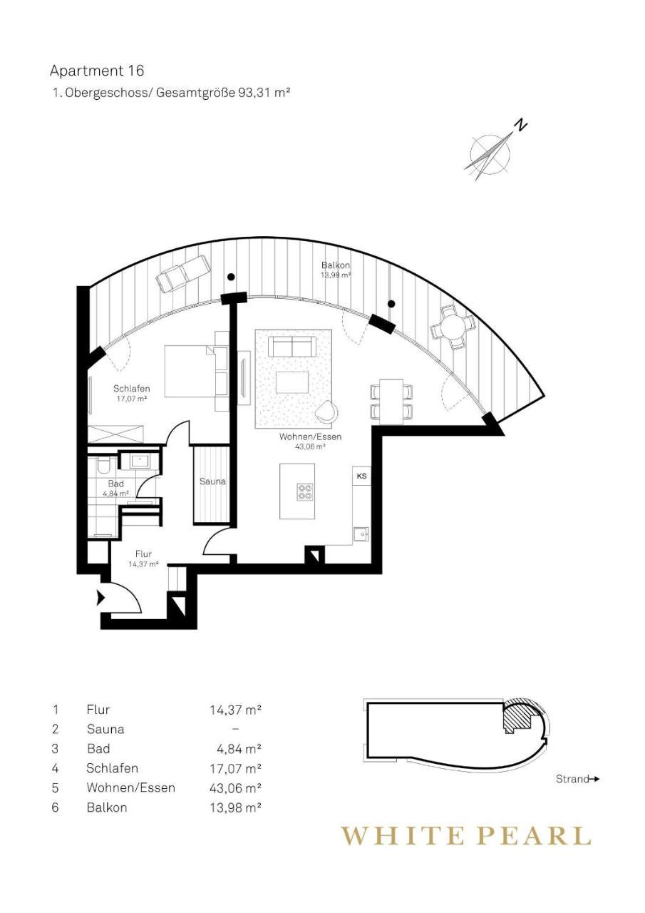 White Pearl Apartment 1.16 Тиммендорфер-Штранд Экстерьер фото